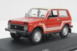 Ваз-2121 Нива, California, red, 1981, WhiteBox 1:43