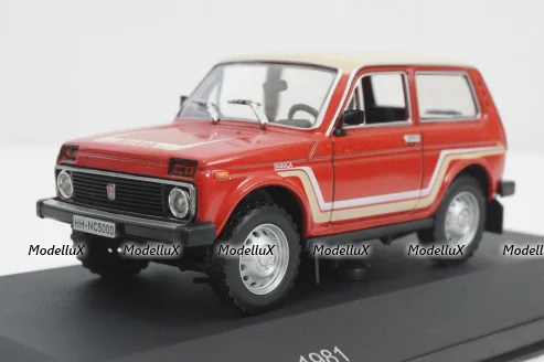 Ваз-2121 Нива, California, red, 1981, WhiteBox 1:43