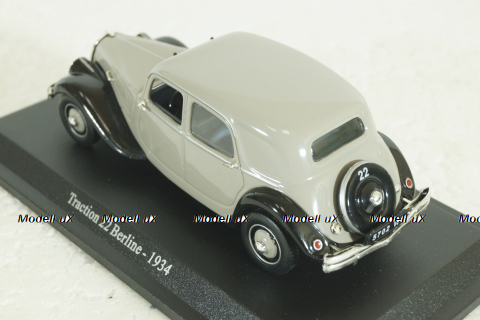 Citroen Traction 22 Berline, grey, 1934, Atlas 1:43
