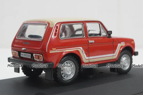 Ваз-2121 Нива, California, red, 1981, WhiteBox 1:43