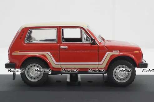 Ваз-2121 Нива, California, red, 1981, WhiteBox 1:43