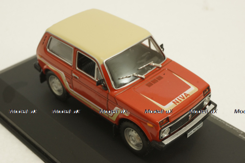 Ваз-2121 Нива, California, red, 1981, WhiteBox 1:43