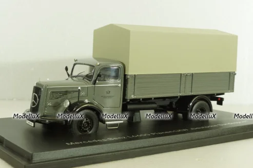 Mercedes L6600 truck "Deutsche Bundespost" telecommunications services, grey,Schuco 1:43