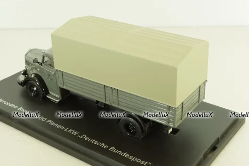 Mercedes L6600 truck "Deutsche Bundespost" telecommunications services, grey,Schuco 1:43