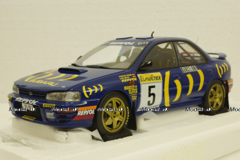 Subaru Impreza, Sainz/Monza, #5, winner Monte Carlo,  KYO8962B0, Kyosho 1:18