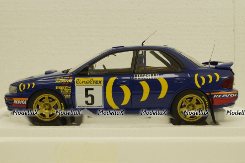 Subaru Impreza, Sainz/Monza, #5, winner Monte Carlo,  KYO8962B0, Kyosho 1:18