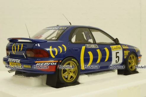 Subaru Impreza, Sainz/Monza, #5, winner Monte Carlo,  KYO8962B0, Kyosho 1:18