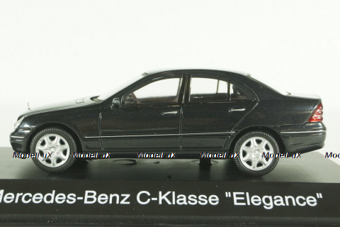Mercedes C200 Elegance (W203), 2000 C-Klasse black, Schuco 1:43