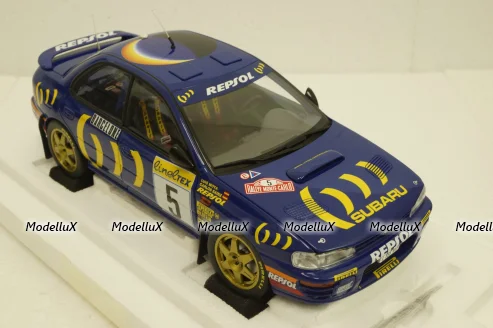 Subaru Impreza, Sainz/Monza, #5, winner Monte Carlo,  KYO8962B0, Kyosho 1:18