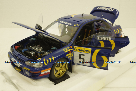 Subaru Impreza, Sainz/Monza, #5, winner Monte Carlo,  KYO8962B0, Kyosho 1:18