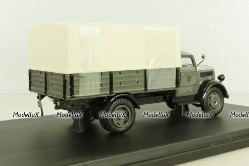 Opel Blitz S 3t "Deutsche Bundespost" telecommunications services, grey, Schuco 1:43