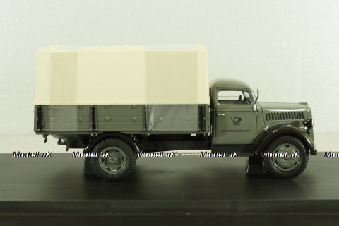 Opel Blitz S 3t "Deutsche Bundespost" telecommunications services, grey, Schuco 1:43