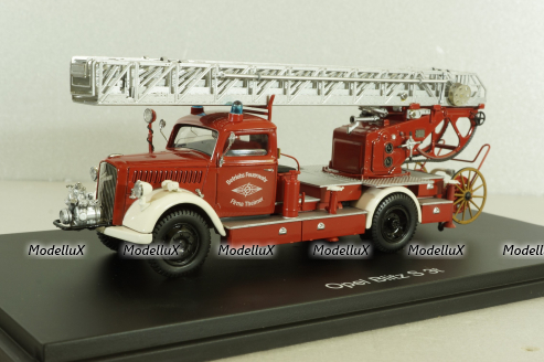 Opel Blitz S 3t Metz DL18 Feuerwehr Theimer 1955, 03071, Schuco 1:43
