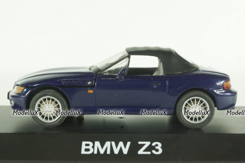 BMW Z3 Softtop blue, Schuco 1:43