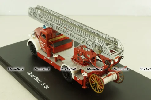 Opel Blitz S 3t Metz DL18 Feuerwehr Theimer 1955, 03071, Schuco 1:43