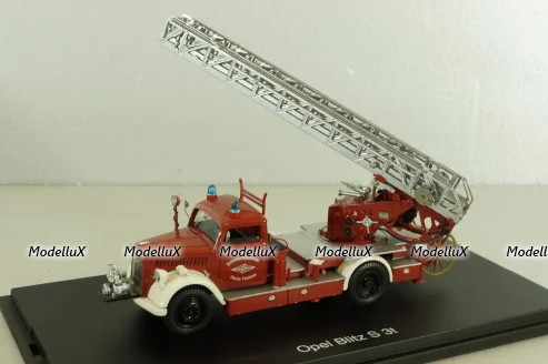 Opel Blitz S 3t Metz DL18 Feuerwehr Theimer 1955, 03071, Schuco 1:43