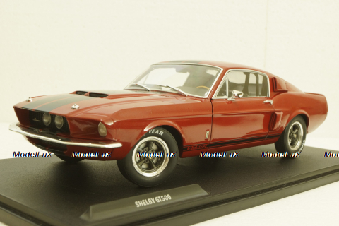 Shelby GT500 1967 red with black stripes, S1802909, Solido 1:18
