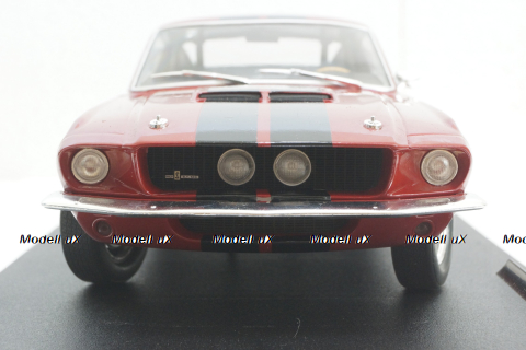 Shelby GT500 1967 red with black stripes, S1802909, Solido 1:18