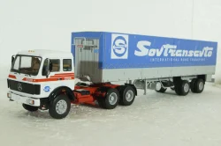 Mercedes NG2232 с полуприцепом Fruehauf Savoyarde Sovtransavto, SSM1558, SSM 1:43