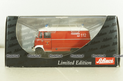 Mercedes L 319 bus Feuerwehr Baden, 03351, Schuco 1:43