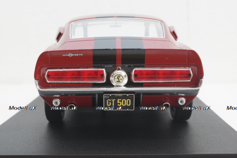 Shelby GT500 1967 red with black stripes, S1802909, Solido 1:18