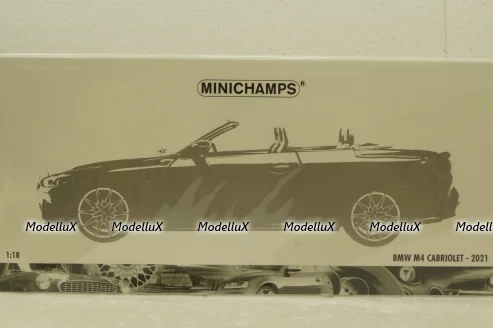 BMW M4 Cabriolet 2020 Grey Metallic, 110021032, Minichamps 1:18