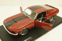 Shelby GT500 1967 red with black stripes, S1802909, Solido 1:18