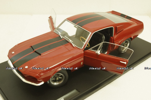 Shelby GT500 1967 red with black stripes, S1802909, Solido 1:18