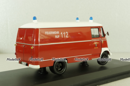 Mercedes L 319 bus Feuerwehr Baden, 03351, Schuco 1:43