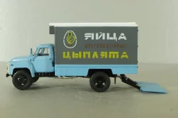 ШЗСА-3716(53) "Яйца, цыплята" на шасси Газ-53, голубой/серый Автоистория 1:43