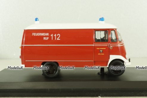 Mercedes L 319 bus Feuerwehr Baden, 03351, Schuco 1:43