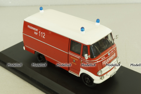 Mercedes L 319 bus Feuerwehr Baden, 03351, Schuco 1:43