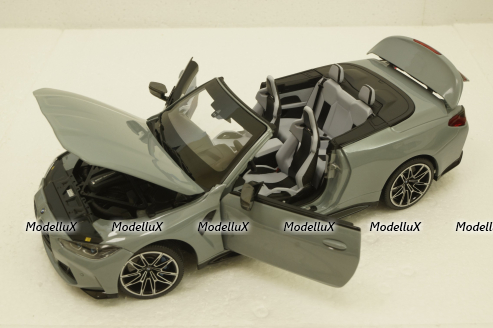 BMW M4 Cabriolet 2020 Grey Metallic, 110021032, Minichamps 1:18
