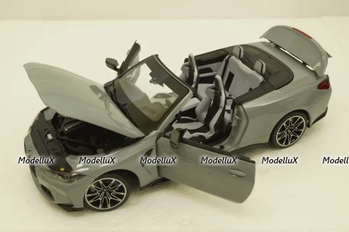 BMW M4 Cabriolet 2020 Grey Metallic, 110021032, Minichamps 1:18