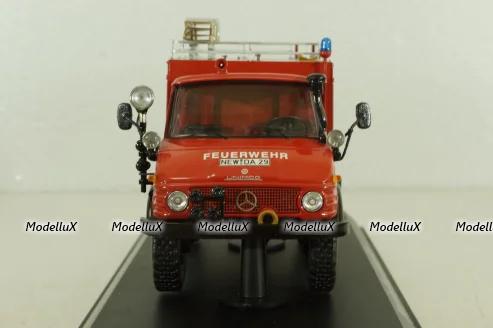 Mercedes Unimog 406 4x4  Feuerwehr Weiherhammer, B66042529, Schuco 1:43 (Без картонной коробки)