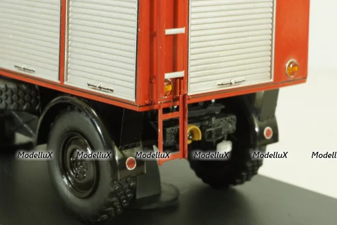Mercedes Unimog 406 4x4  Feuerwehr Weiherhammer, B66042529, Schuco 1:43 (Без картонной коробки)