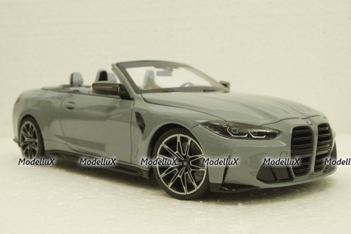 BMW M4 Cabriolet 2020 Grey Metallic, 110021032, Minichamps 1:18