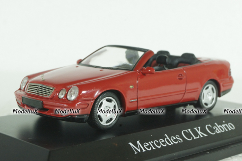 Mercedes CLK230 Cabriolet (A208), 1998 red, Schuco 1:43