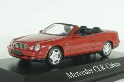 Mercedes CLK230 Cabriolet (A208), 1998 red, Schuco 1:43