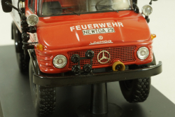 Mercedes Unimog 406 4x4  Feuerwehr Weiherhammer, B66042529, Schuco 1:43 (Без картонной коробки)