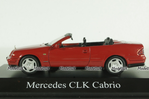 Mercedes CLK230 Cabriolet (A208), 1998 red, Schuco 1:43