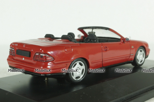 Mercedes CLK230 Cabriolet (A208), 1998 red, Schuco 1:43