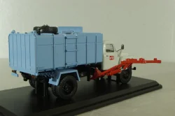 КО-413(53) мусоровоз на шасси Газ-53, серый/голубой, SSM1525, SSM 1:43