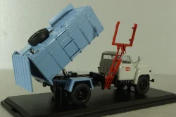 КО-413(53) мусоровоз на шасси Газ-53, серый/голубой, SSM1525, SSM 1:43