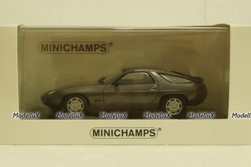 Porsche 928 S, 1978 grey metallic, 943068123, Minichamps 1:43