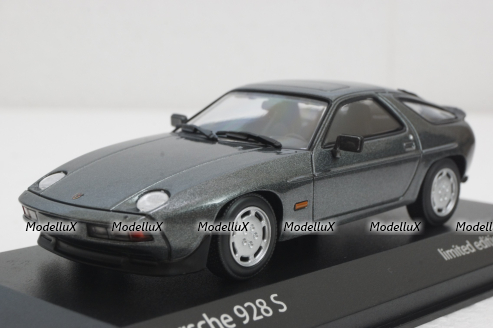 Porsche 928 S, 1978 grey metallic, 943068123, Minichamps 1:43