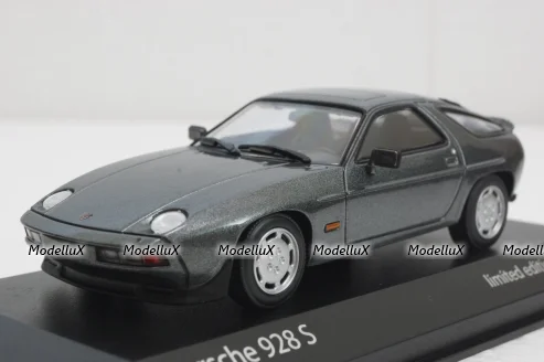 Porsche 928 S, 1978 grey metallic, 943068123, Minichamps 1:43