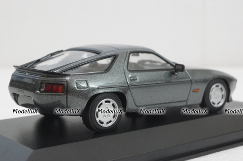 Porsche 928 S, 1978 grey metallic, 943068123, Minichamps 1:43