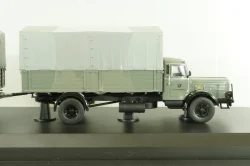 Bussing 8000 with trailer "Deutsche Bundespost" telecommunications services, grey, Schuco 1:43