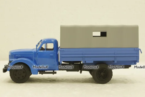 УралЗис-355М, борт с тентом, голубой, АвтоИстория 1:43